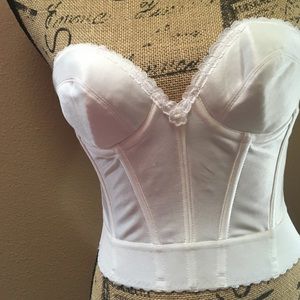 Low back corset bra